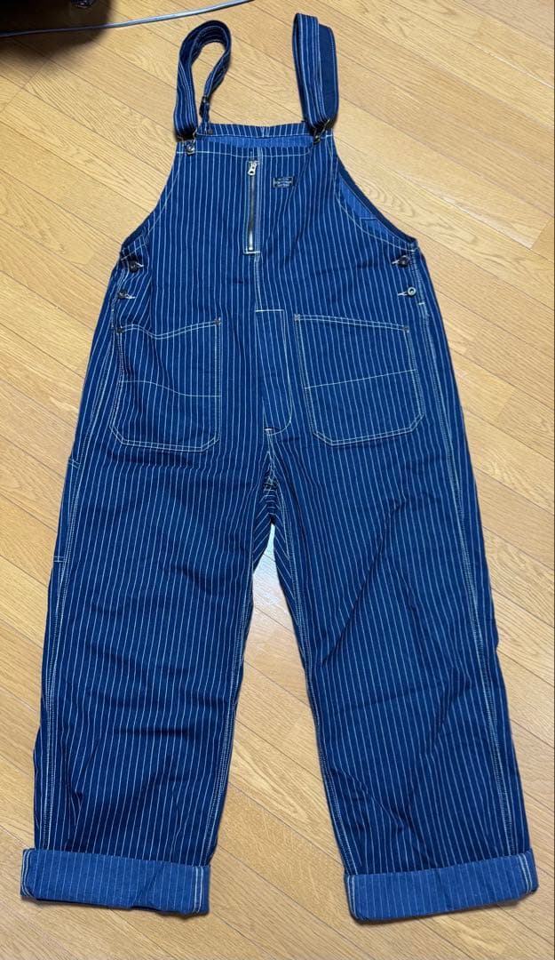 【XL】Schott オーバーオール インディゴ