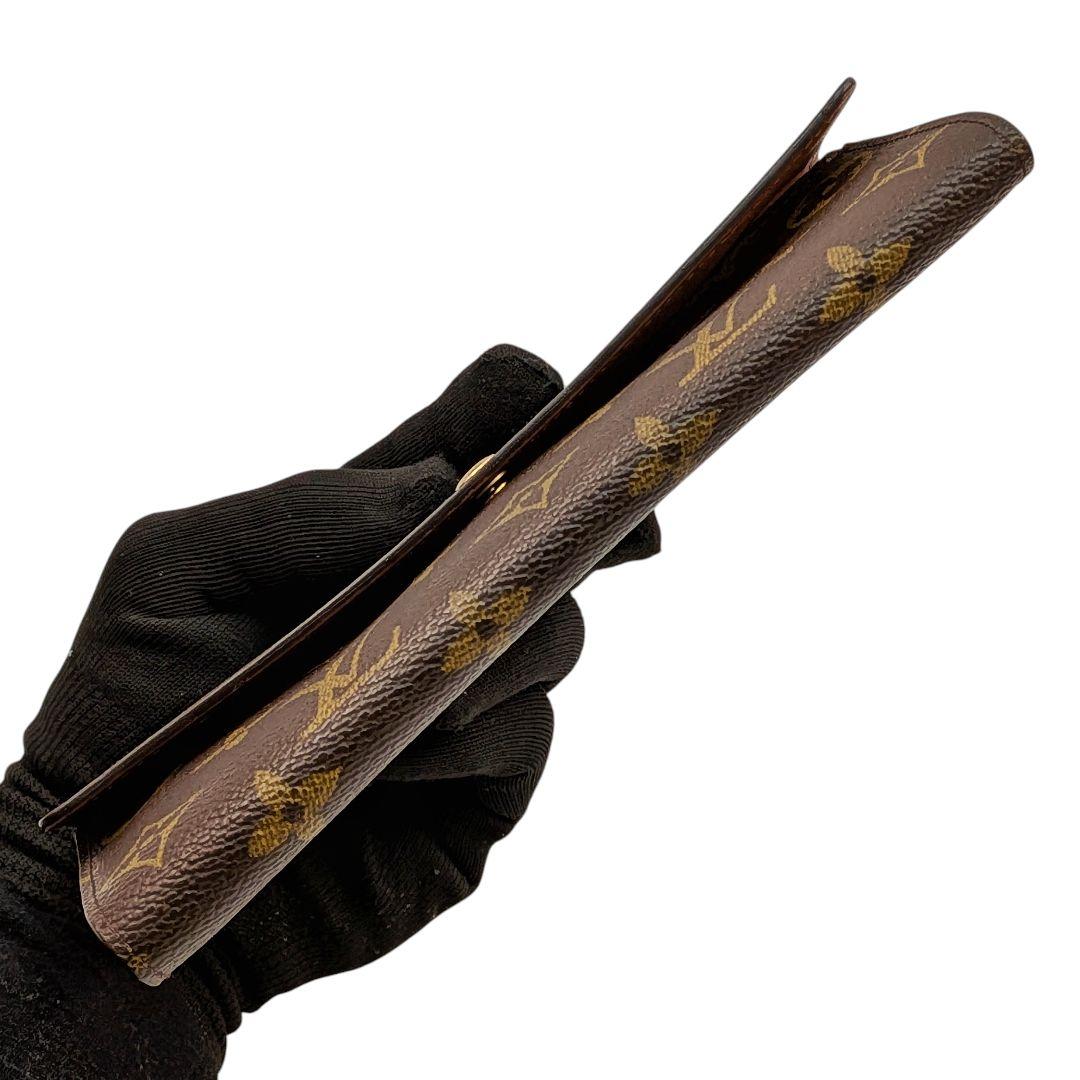 【外観美品】ルイヴィトン モノグラム ポシェット ポルトモネ クレディ 長財布