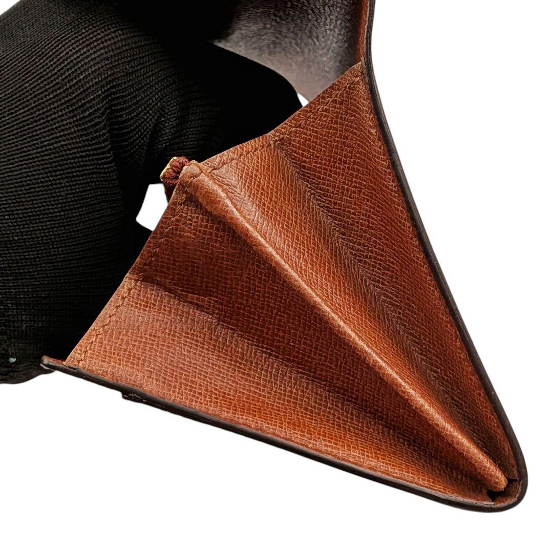 【外観美品】ルイヴィトン モノグラム ポシェット ポルトモネ クレディ 長財布