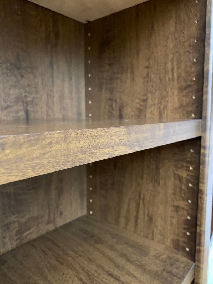 木製4段本棚 ブラウン