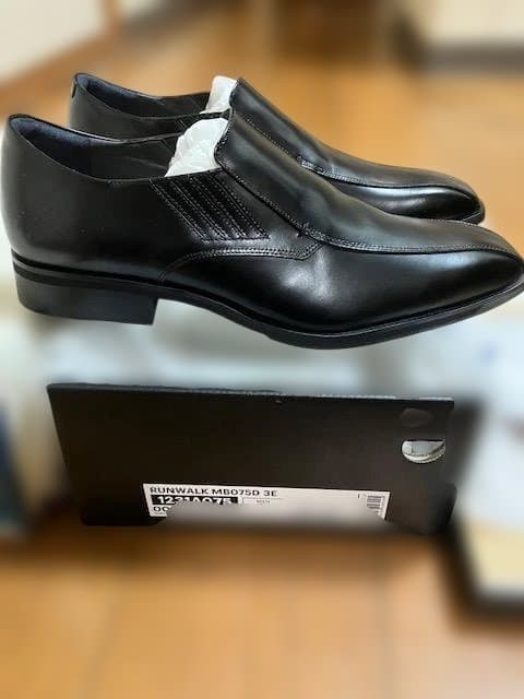 【★新品未使用★】アシックスウォーキング ビジネスシューズ 黒 サイズ27