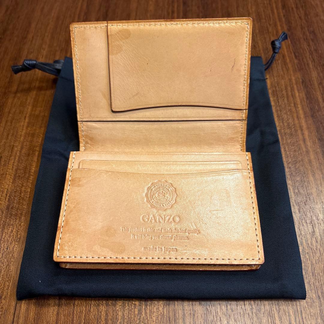 GANZO CORDOVAN (コードバン) 通しマチ名刺入れ
