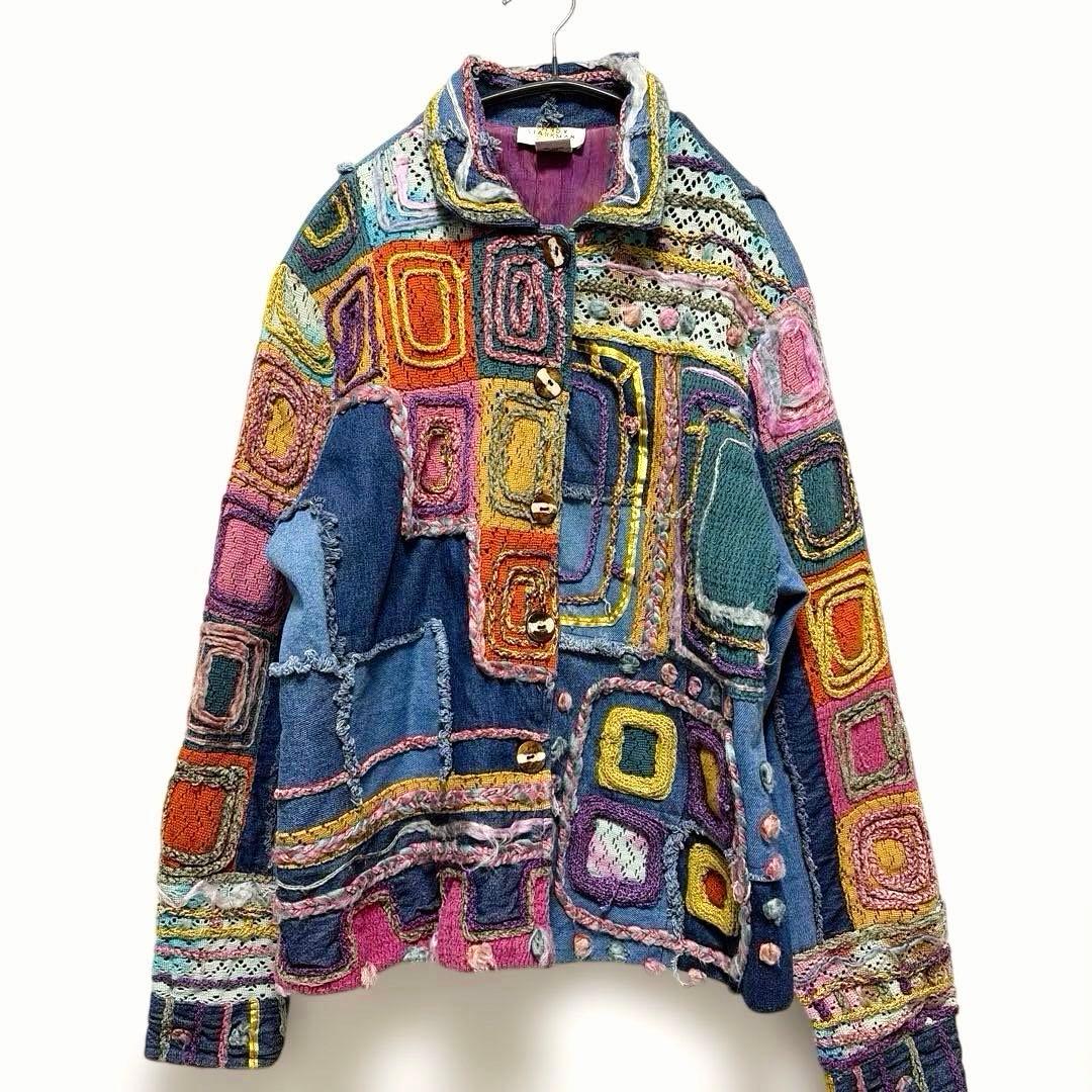 SANDY STARKMAN ヴィンテージ デニムジャケット　3D インド製