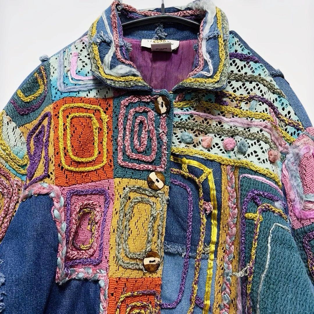 SANDY STARKMAN ヴィンテージ デニムジャケット　3D インド製