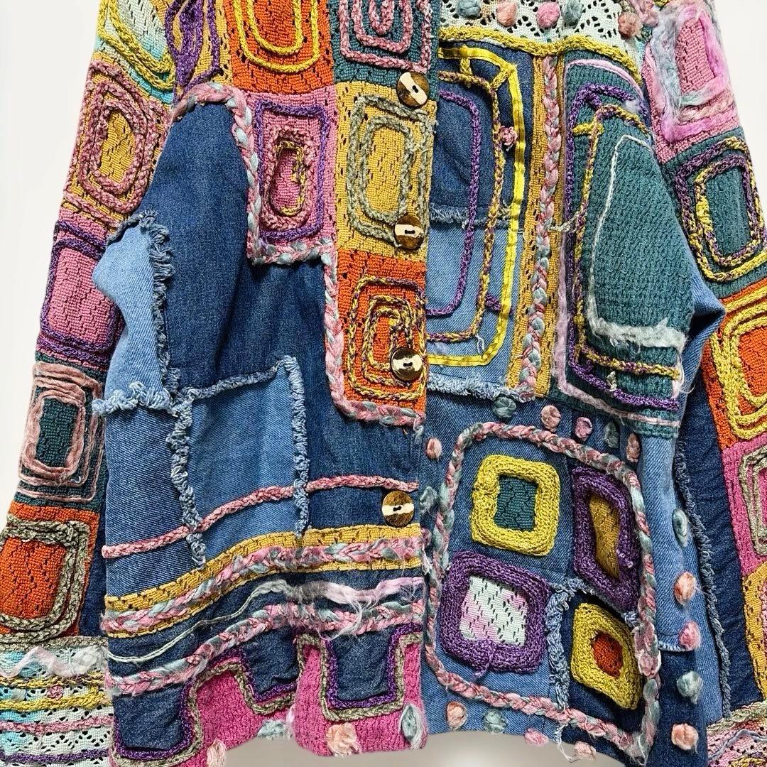 SANDY STARKMAN ヴィンテージ デニムジャケット　3D インド製