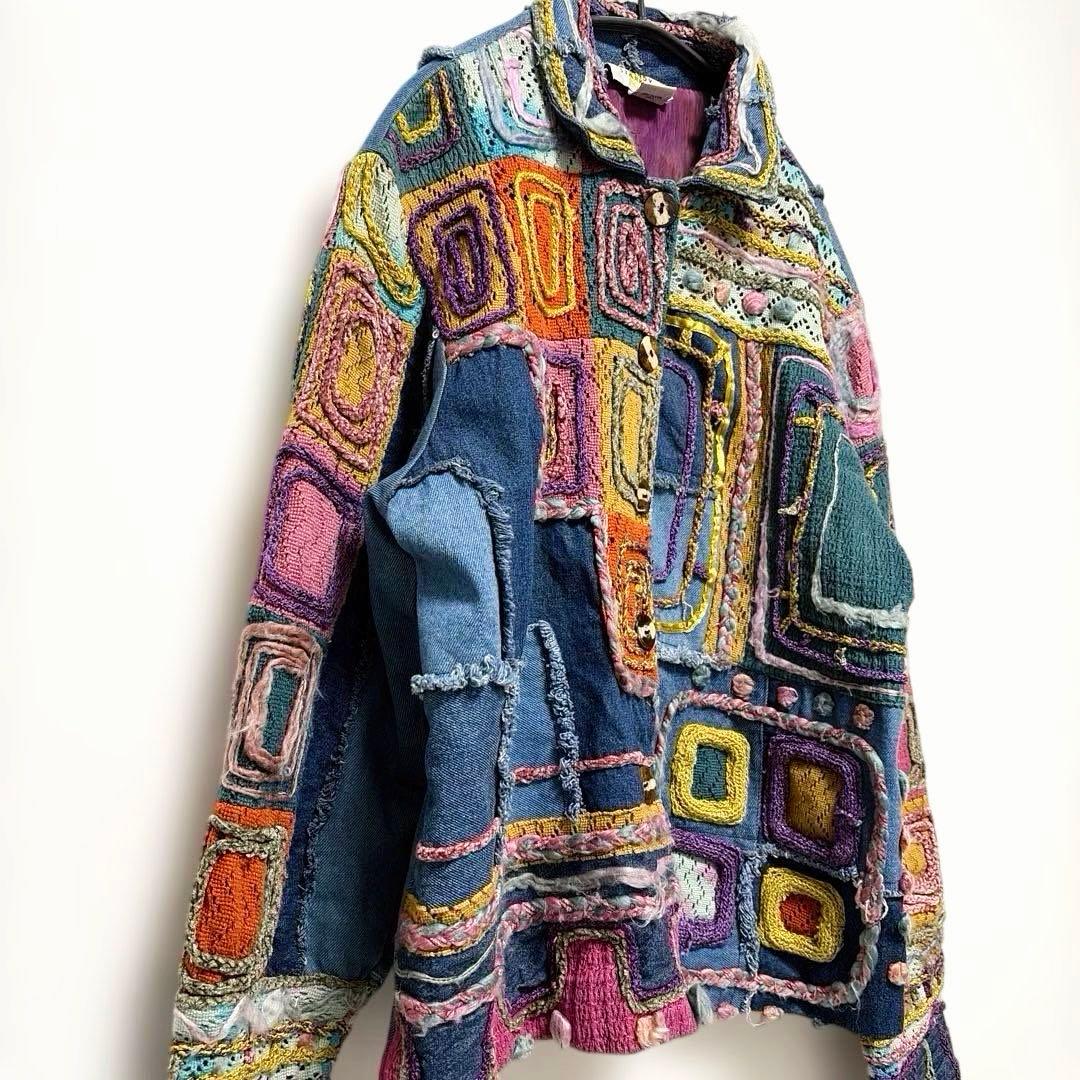 SANDY STARKMAN ヴィンテージ デニムジャケット　3D インド製