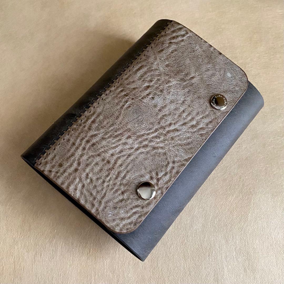 自由手帳 ミニ6 グレー×ネイビー