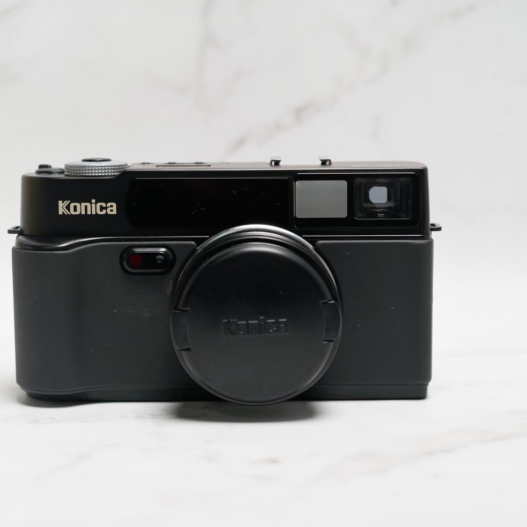 【ジャンク】KONICA フィルムカメラ HEXAR ブラック