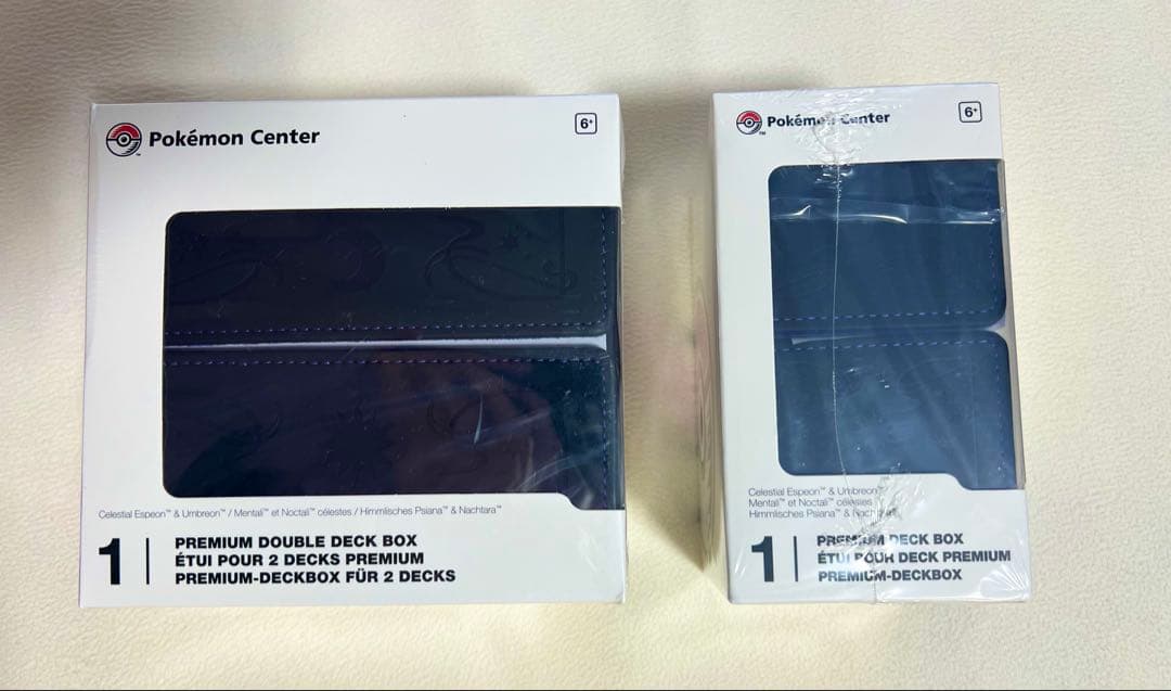 【海外ポケモンセンター限定】エーフィ　ブラッキー　プレミアムデッキケース　セット