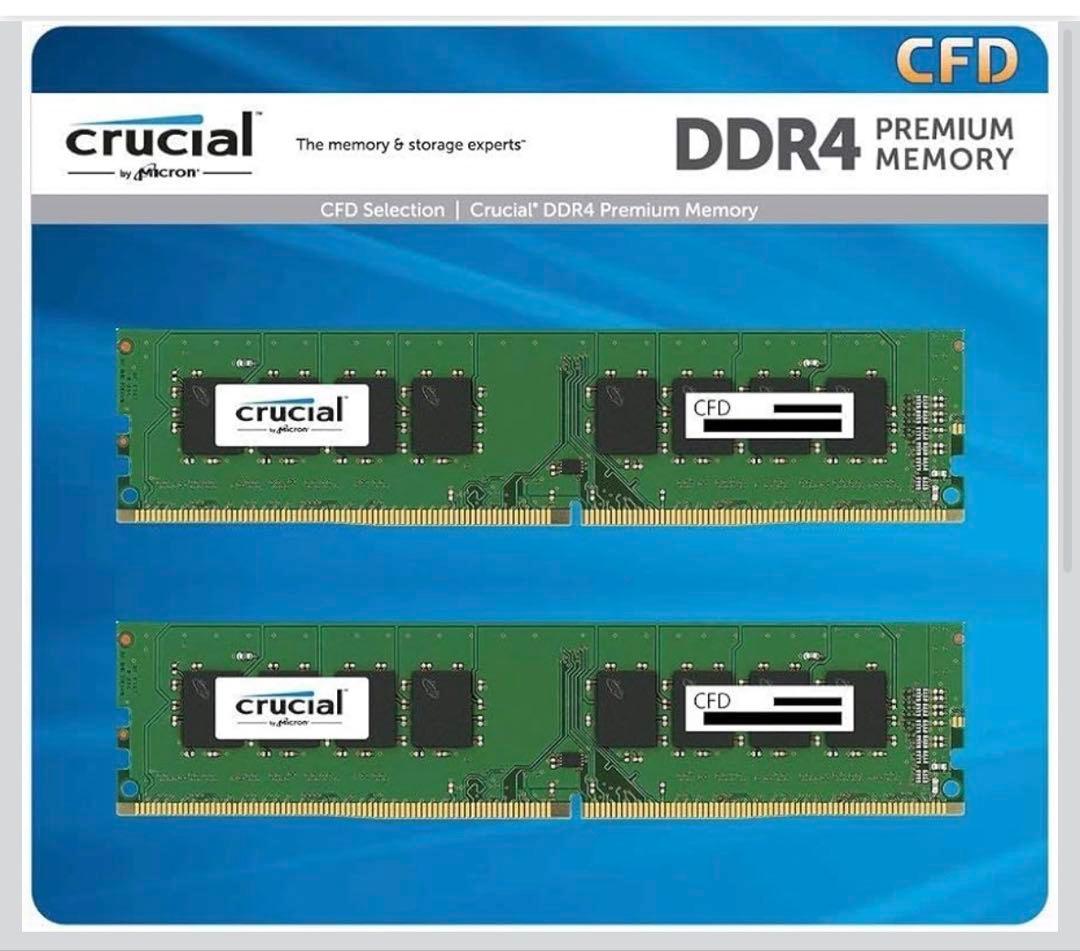 Crucial DDR4 16GB (2x8GB) メモリー