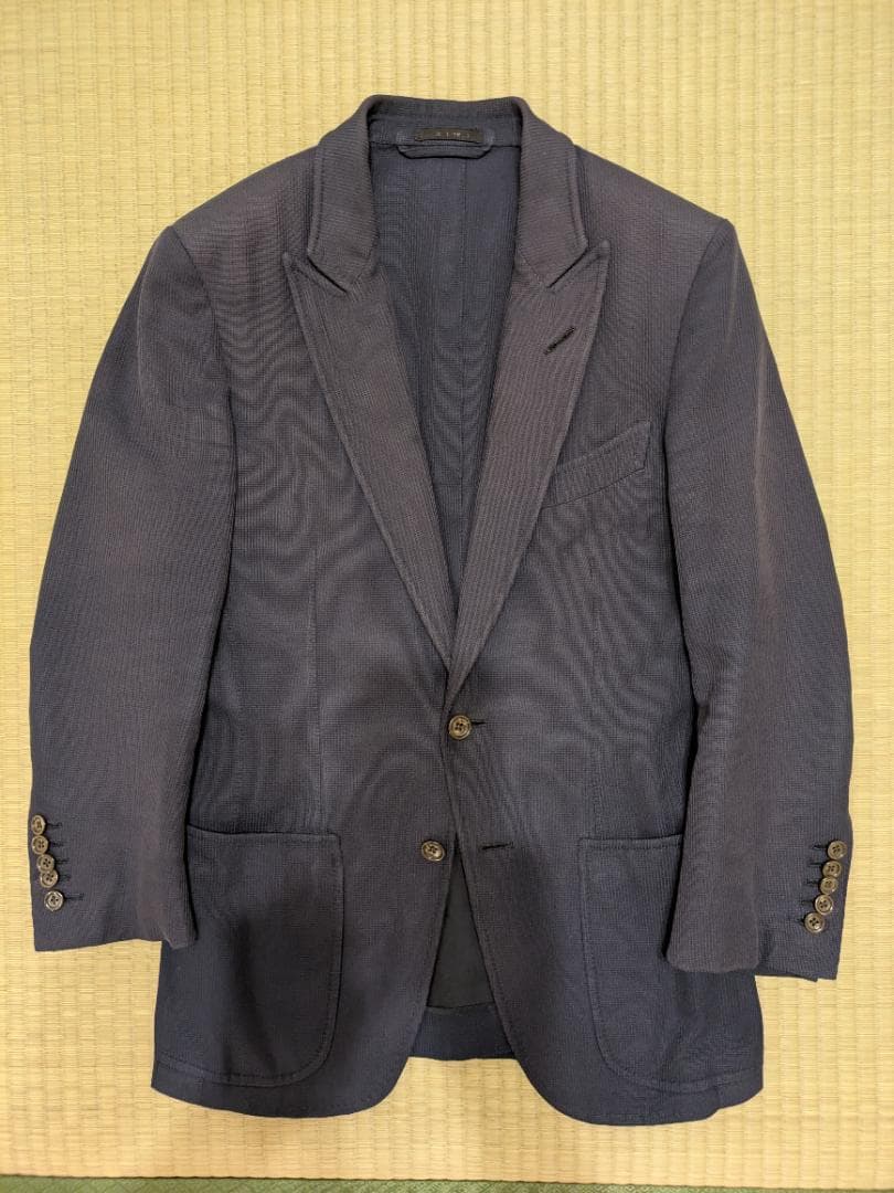 TOM FORD トムフォード テーラードコットンジャケット 44 ネイビー