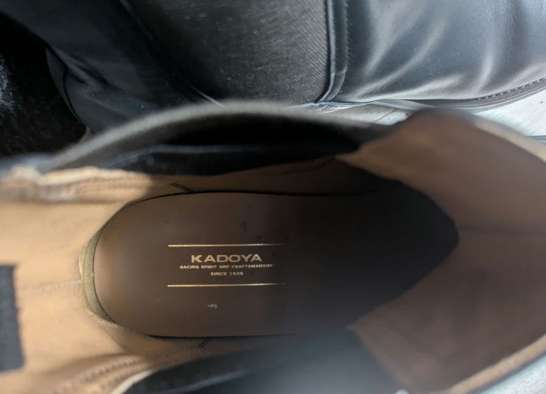 【逸品】KADOYA ✕リーガル ショートブーツ　ブラック　27.5cm 日本製