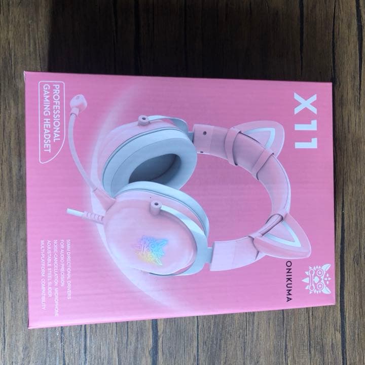 送料無料　光る　猫耳　ネコミミ　ゲーミング　ヘッドセット　ヘッドホン