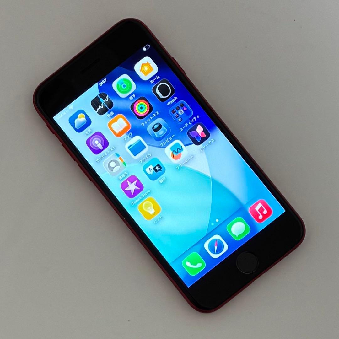M36美品【電池新品100％表示】iPhone SE3 64GB レッド