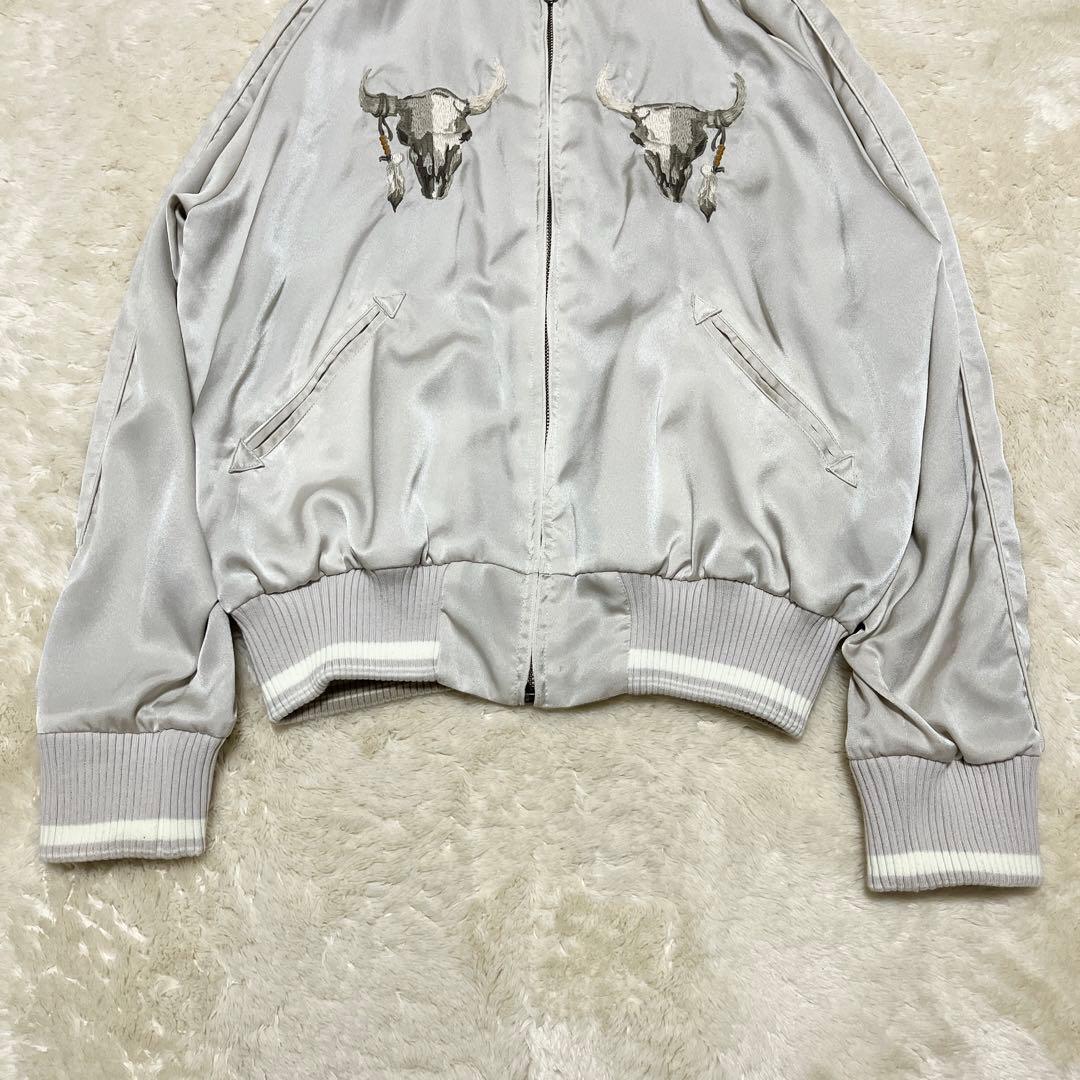 ✨希少色✨goa インディアン バッファロー刺繍 リバーシブル スカジャン