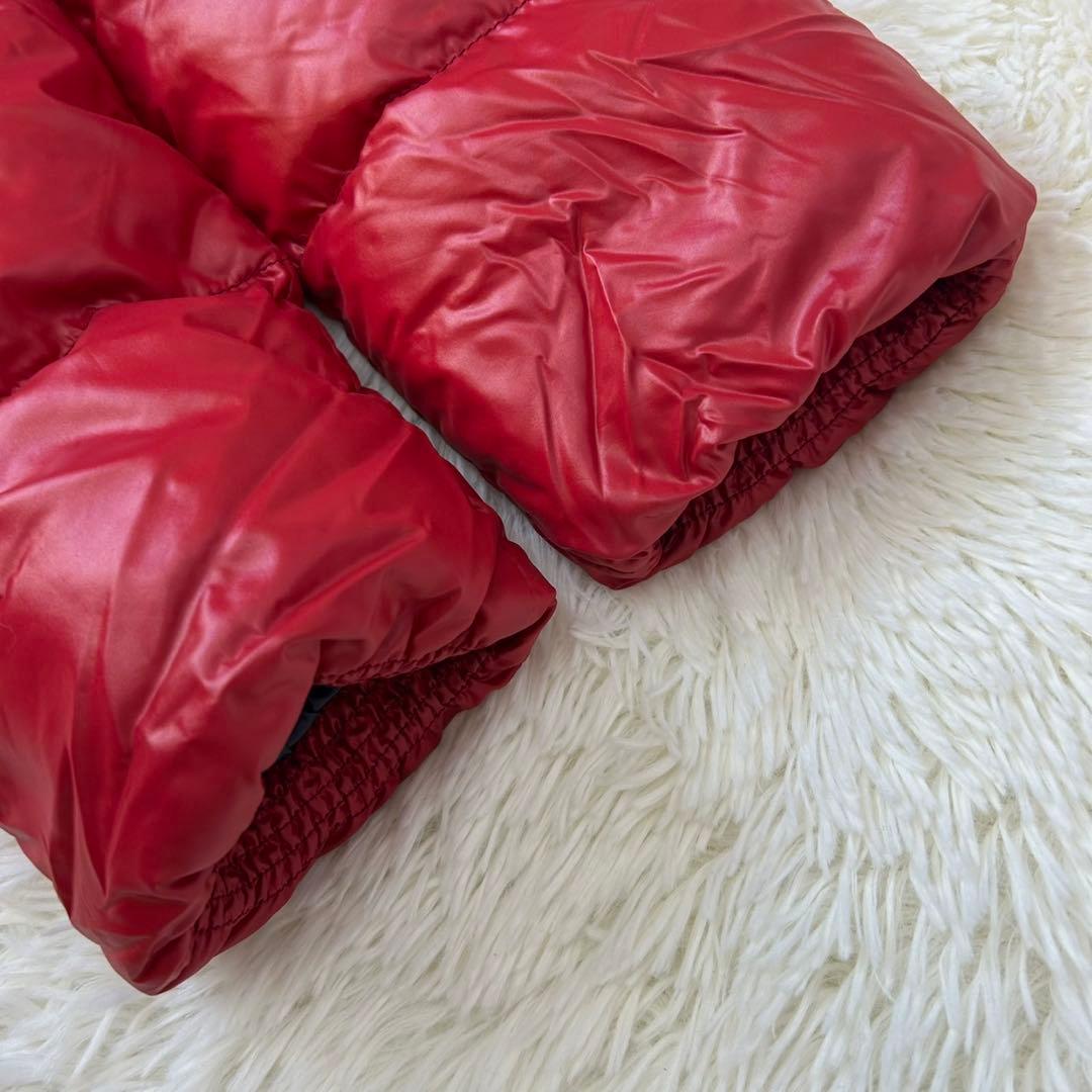 【極美品/L】デュベティカ ダウンジャケット ジップジャケット 赤 肉厚 フード