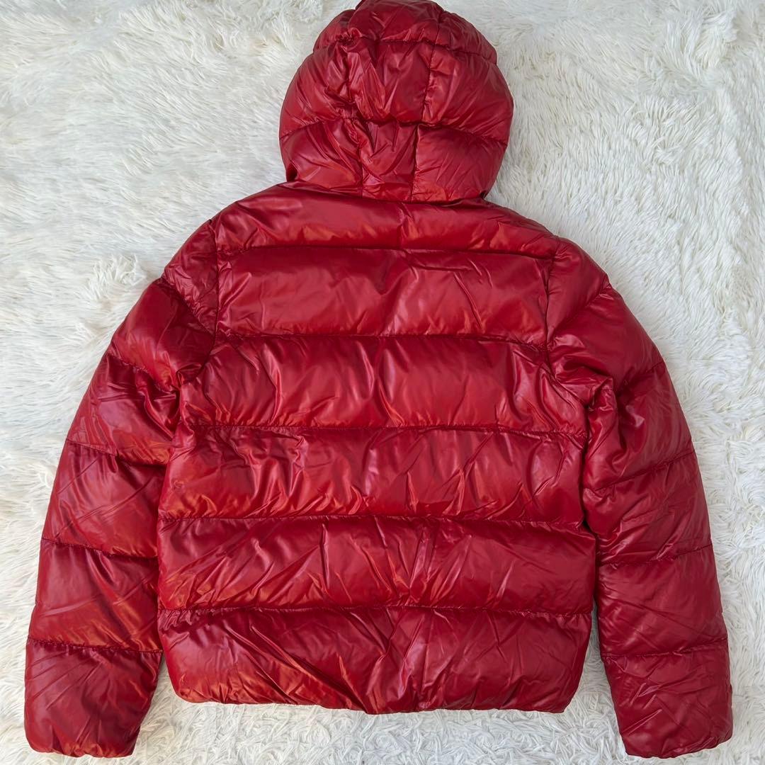 【極美品/L】デュベティカ ダウンジャケット ジップジャケット 赤 肉厚 フード