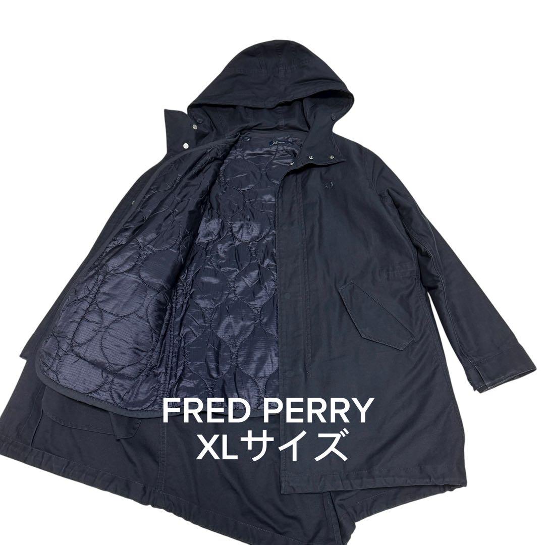 FRED PERRY モッズコート　キルティングライナー　月桂樹ロゴ　XL