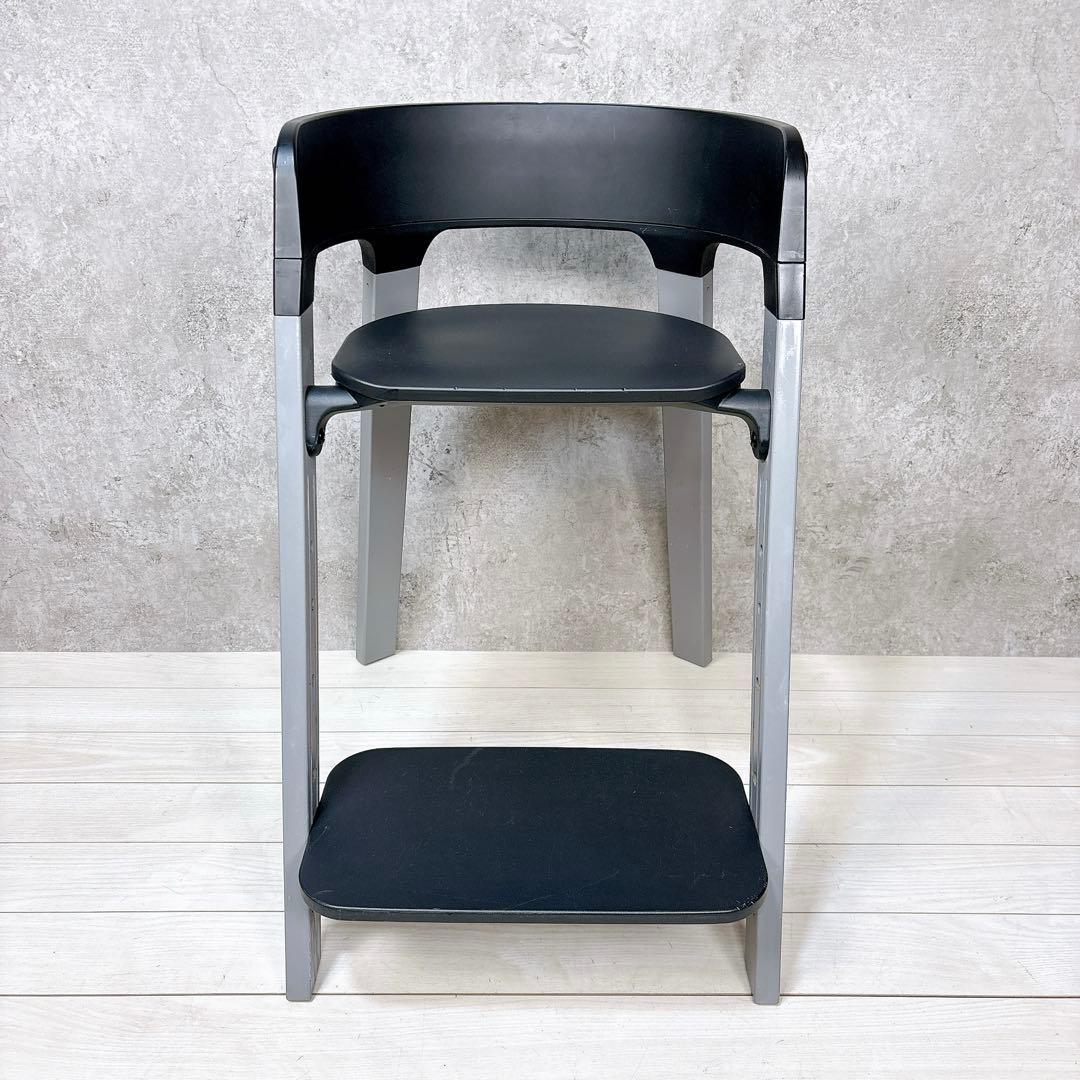 Stokke ストッケ ベビーチェア ハイチェア ステップス ブラック×グレー