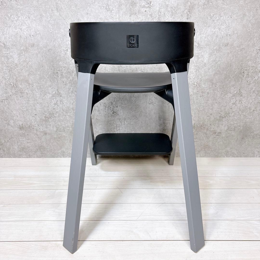 Stokke ストッケ ベビーチェア ハイチェア ステップス ブラック×グレー