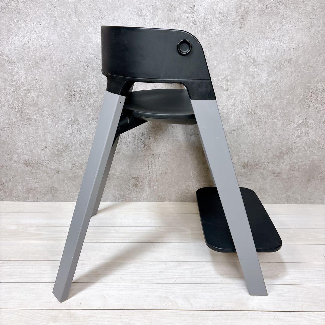 Stokke ストッケ ベビーチェア ハイチェア ステップス ブラック×グレー