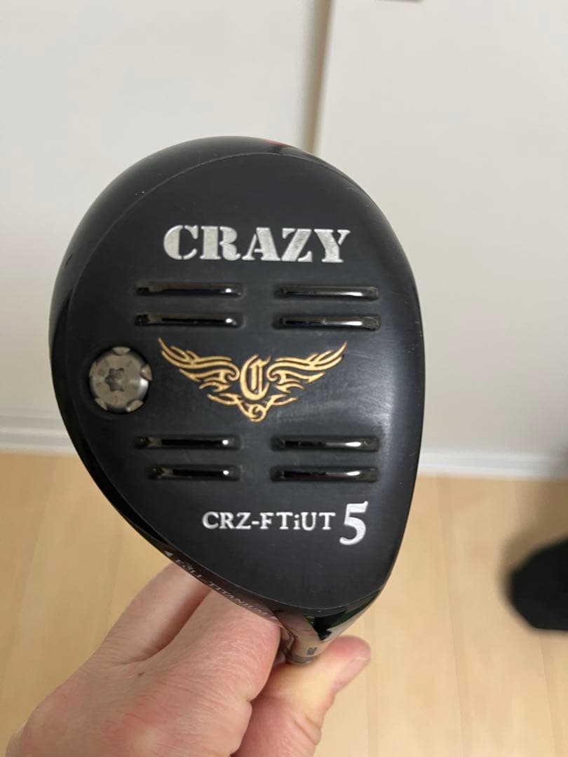 CRAZY フルチタンユーティリティクラブ ヘッドカバー付き