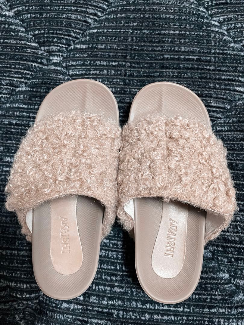 新品 Oggi別注 コラボモデル akaishi ボア アーチサポート サンダル