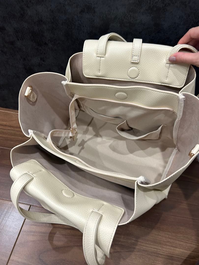 Scrap Book トートバッグ　オフホワイト