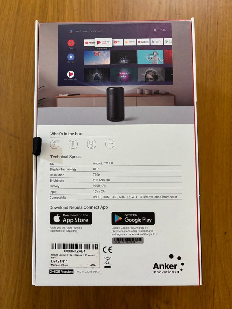 【ジャンク】NEBULA CAPSULE II ポータブルプロジェクター