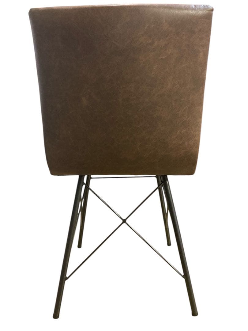 美品　ダイニングチェア　クラッシュゲートCrash Gate　ブラウン&キャメル