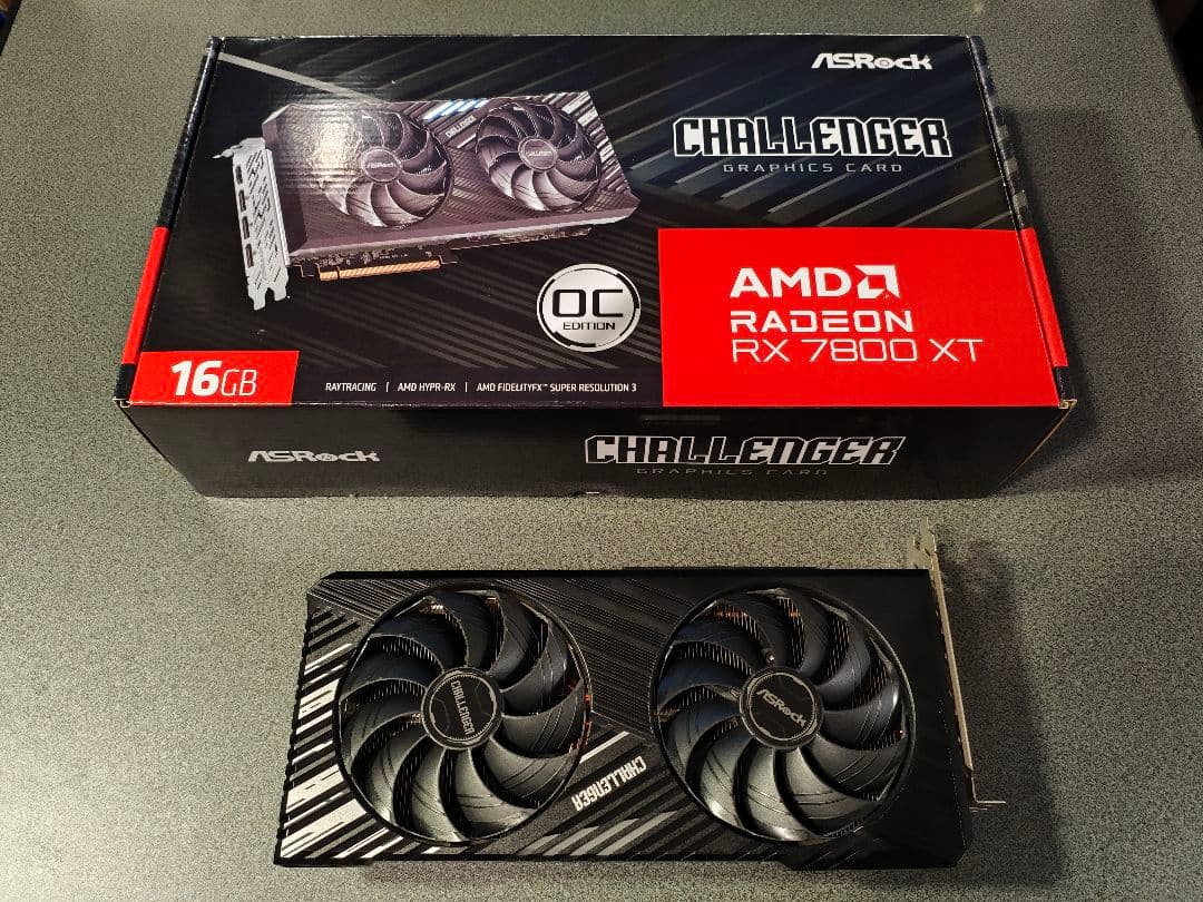 グラフィックボード・グラボ・ビデオカード ASRock Radeon RX 7800XT 16GB OC