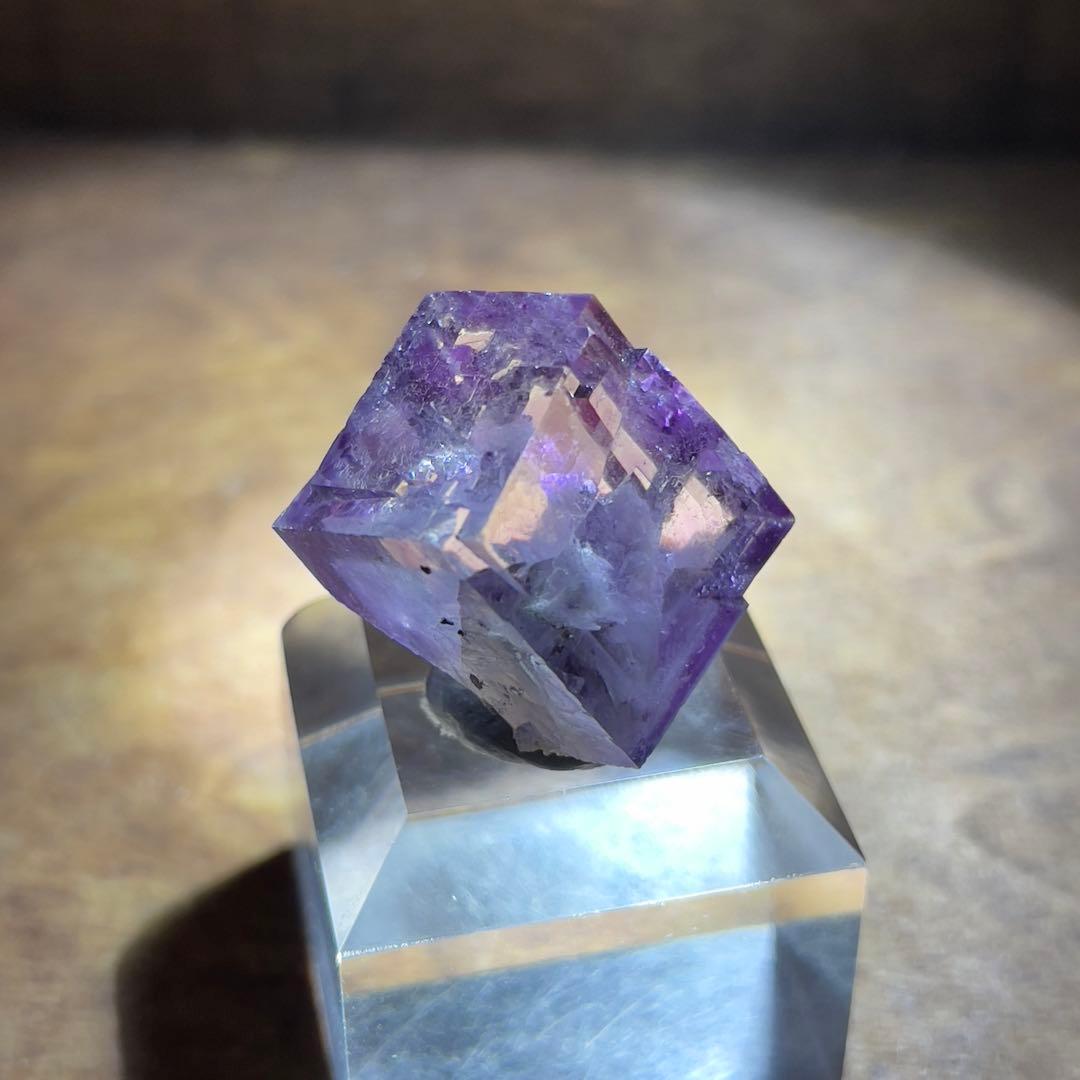 VIP-1003 中国　ヤオガンシャン産　フローライト原石＊ハイクリアパープル