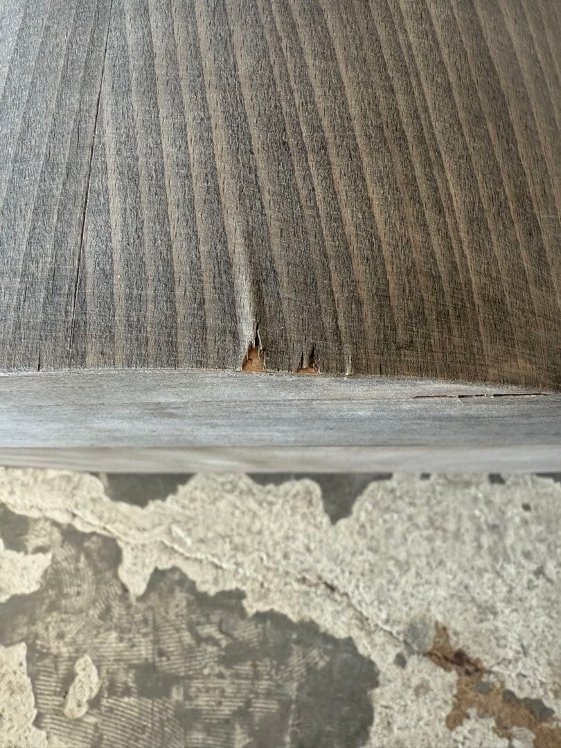 年末・年始SALE ビンテージ ウォールガラスキャビネット 剥離