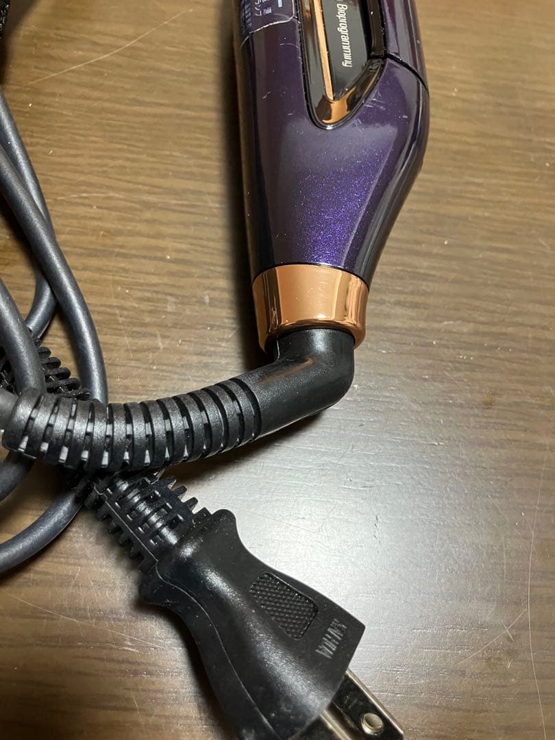 パープル ストレートヘアアイロン