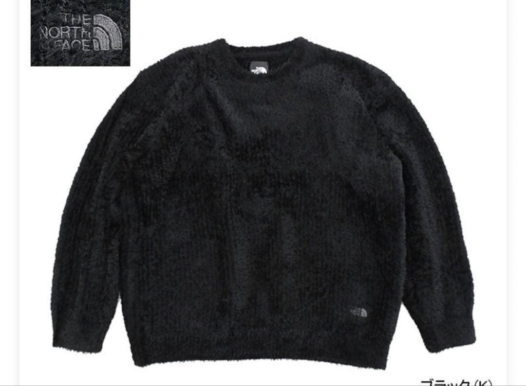 ノースフェイス　オルタナティブフェザークルー モコモコ　ニット　セーター