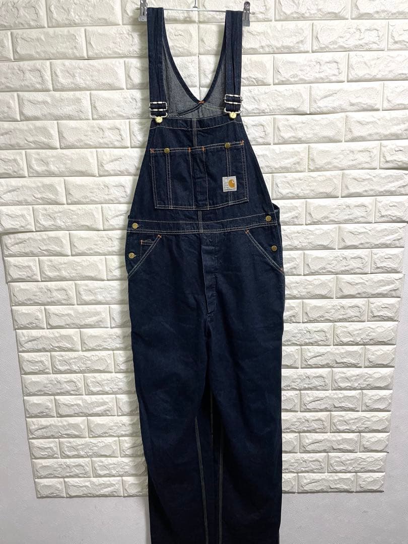 カーハート　100周年記念　デニムオーバーオール　サロペット　34×34