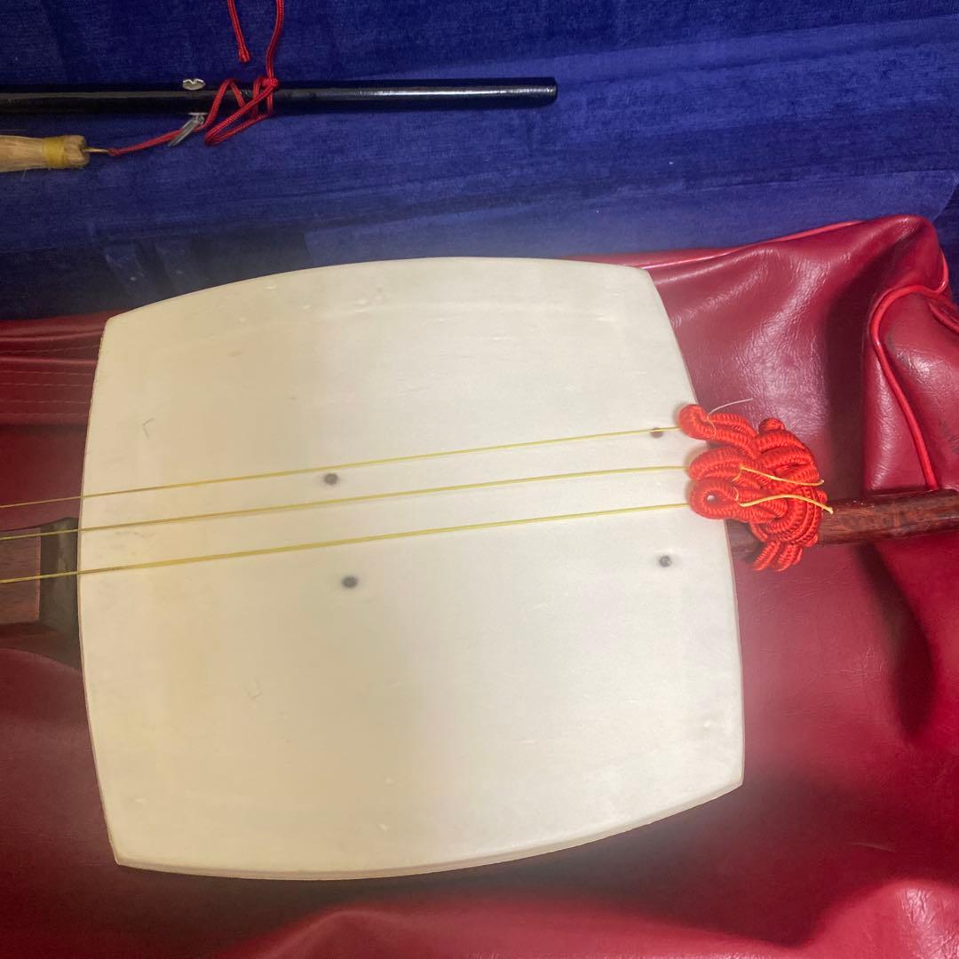 【現状品】　三味線　ケース付き