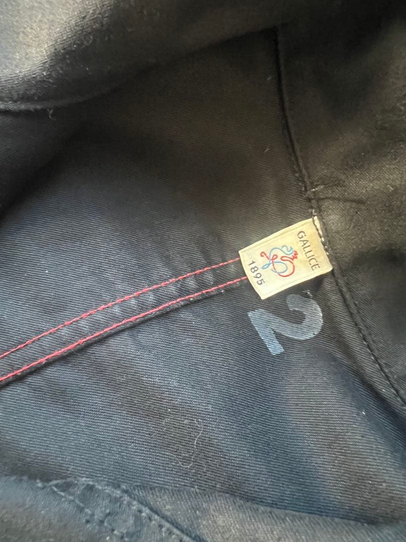 ル・トラヴァイユール・ガリス フレンチモールスキンジャケット ブラック 2