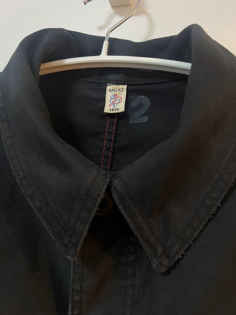 ル・トラヴァイユール・ガリス フレンチモールスキンジャケット ブラック 2