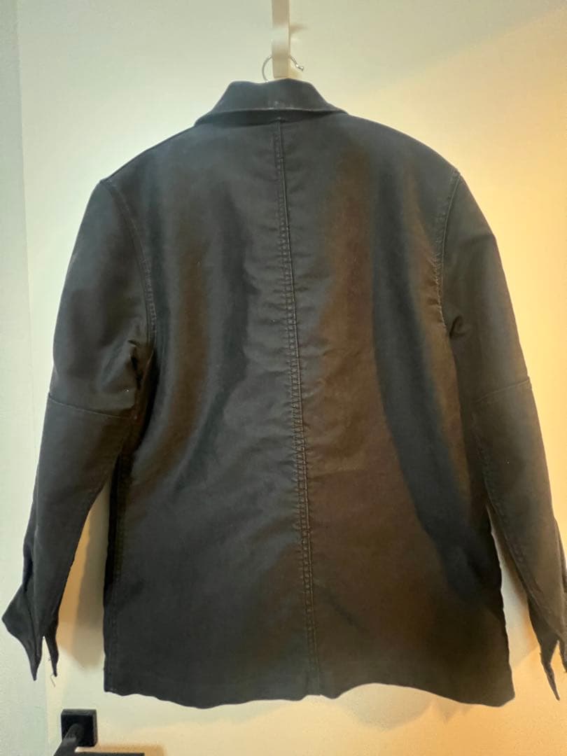 ル・トラヴァイユール・ガリス フレンチモールスキンジャケット ブラック 2