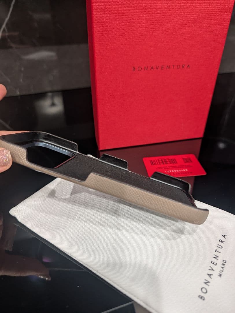Bonaventura 最高級レザー人気色エトープ バックカバーケース