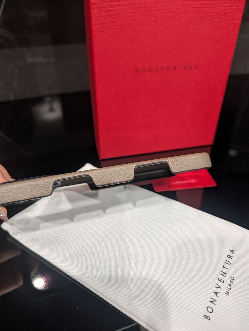 Bonaventura 最高級レザー人気色エトープ バックカバーケース