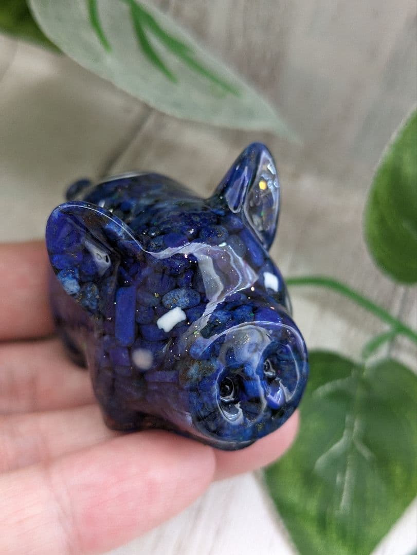 【まゆ】シトリン✕イエロークラック水晶のマーメイド形オルゴナイト☆他４点