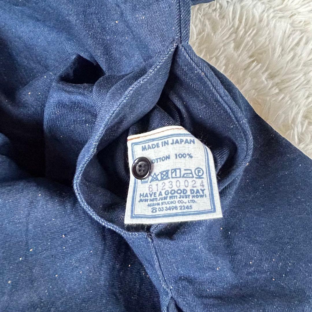 極美品★45rpm/45r ONE ONE いろいろデニムのプルフリルチュニック