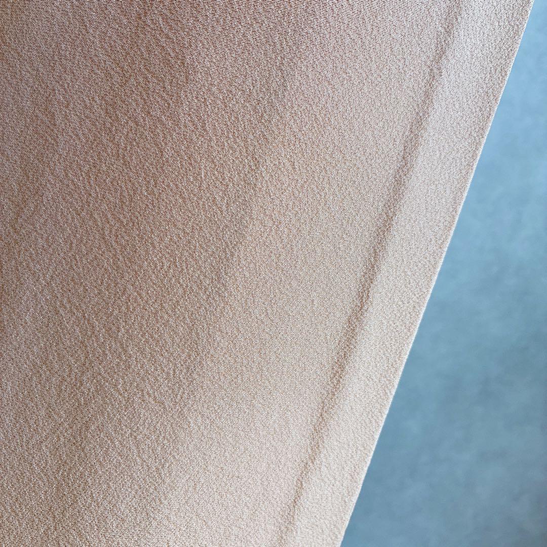 色無地　フルセット　着物　正絹　入学式　しつけ付き　パールトーン　共布　J5