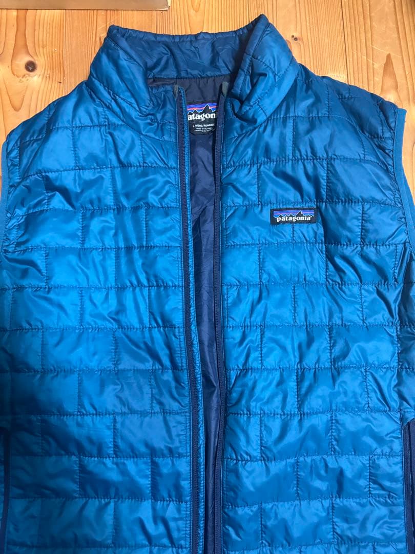 ご*り様 patagonia メンズ ベスト L 青 ゴールデンサイズ