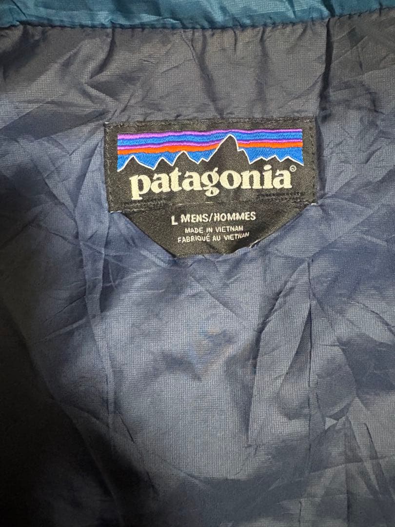 ご*り様 patagonia メンズ ベスト L 青 ゴールデンサイズ