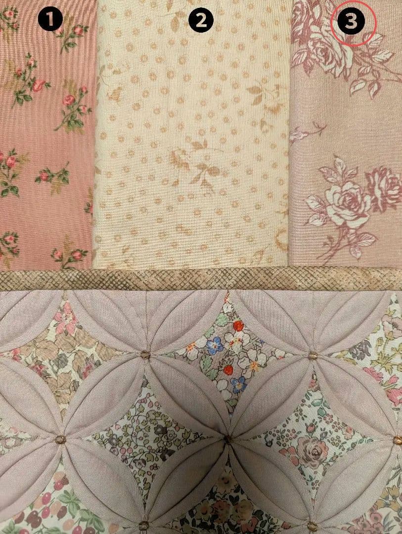 ✿リバティ✕パッチワーク✿　カテドラルウィンドウのバッグ　２点　ふぉれすと様