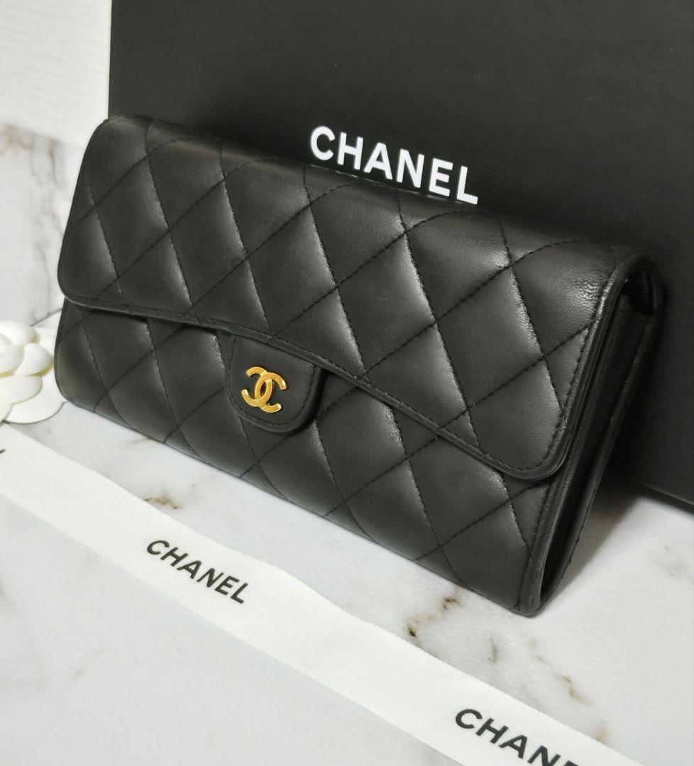 CHANEL シャネル クラシック マトラッセ ロングフラップウォレット 長財布