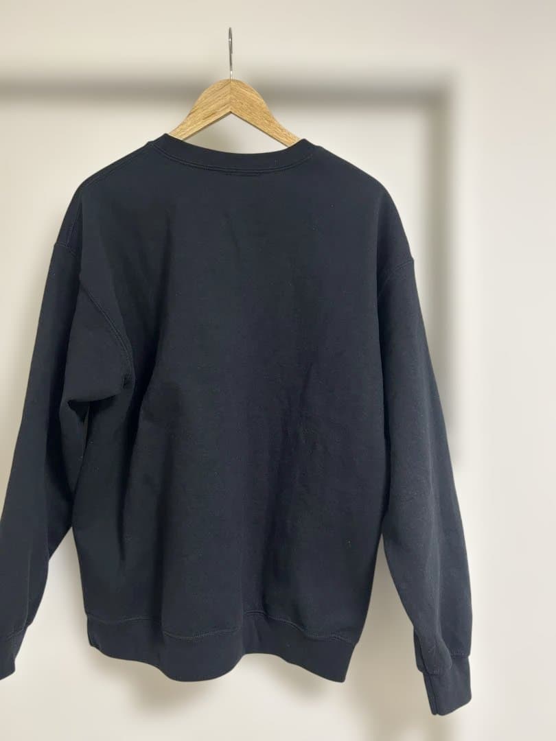 し*ん様 Creek ロゴ BLACK CREW NECK クルーネック トレー